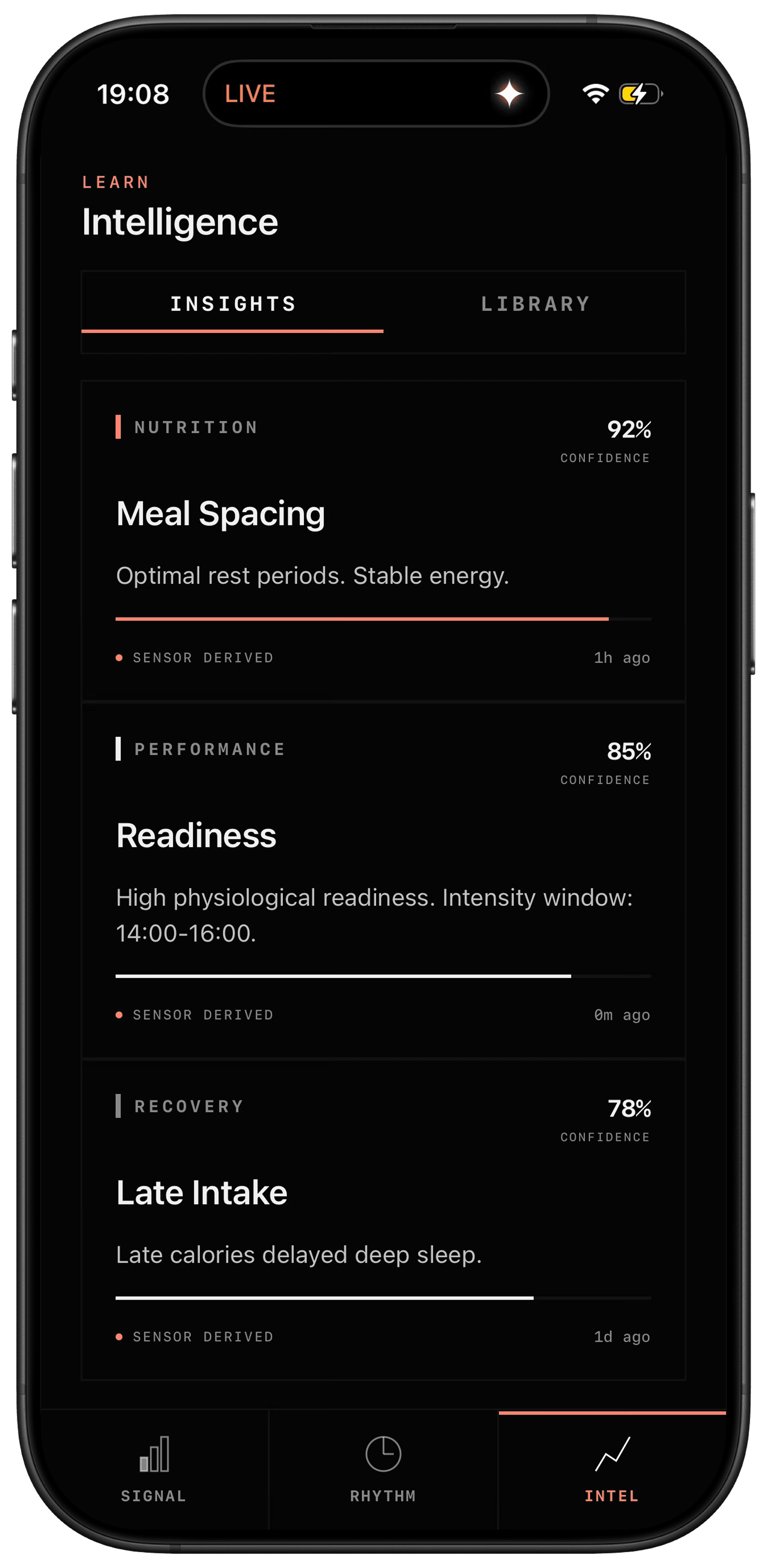 Live insights